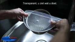 Afgieter – Veilig Afgieten – Solide Compacte Keuken Afgietdeksel - Afgiethulp - Keuken Zeef - Transparant - Koken -Kookgerei Koning Verkoop 1200x675 32