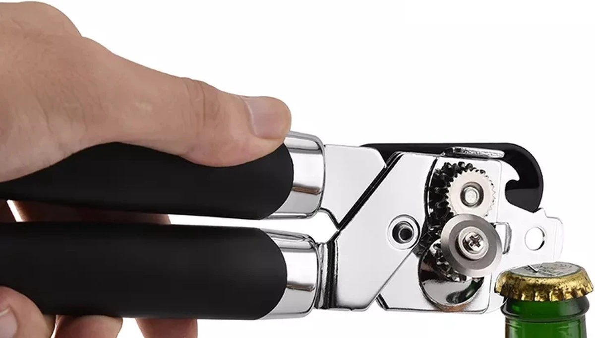 GadgetsToGo H-001 - Hand Blikopener - Ultra Scherp - Anti-slip Handvat - RVS 7 GadgetsToGo H-001 - Hand Blikopener - Ultra Scherp - Anti-slip Handvat - RVS - Afbeelding 7