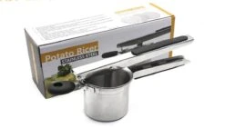 YUGN Aardappelpers Pureeknijper - Pureestamper - RVS - Inclusief 3 Verschillende Structuur Schijven - Cadeau Tip -Kookgerei Koning Verkoop 1200x685 2