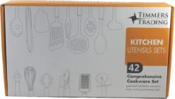 Kookgerei Set - Zwart - 42-delig - Keukengerei -Kookgerei Koning Verkoop 1200x687 4