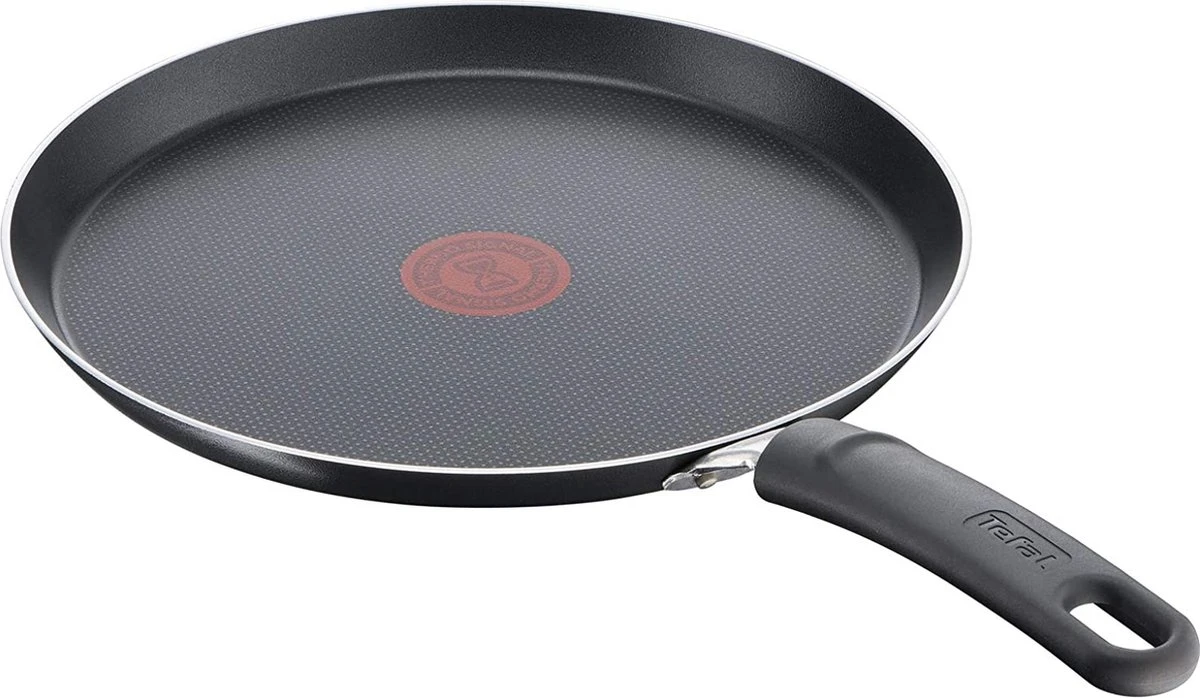 Tefal Simply Clean Pannenkoekenpan - Crêpe Pan Non-stick Coating - Pancake Pan - Titanium - Ø25 Cm - Zwart 3 Tefal Simply Clean Pannenkoekenpan - Crêpe Pan Non-stick Coating - Pancake Pan - Titanium - Ø25 Cm - Zwart - Afbeelding 3