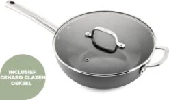 ISENVI Murray Keramische Wokpan Met Deksel 36 CM - RVS Greep 9 ISENVI Murray Keramische Wokpan Met Deksel 36 CM - RVS Greep -Kookgerei Koning Verkoop 1200x708 12