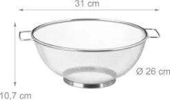 Relaxdays Vergiet Rvs - Zeef 26 Cm - Fijnmazige Keuken-vergiet - Keukengerei -Kookgerei Koning Verkoop 1200x709 5