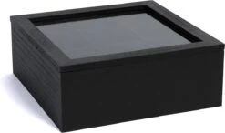 Theedoos Zwart 9-vaks - Met Fluweel - 23 X 23 Cm -Kookgerei Koning Verkoop 1200x710 14