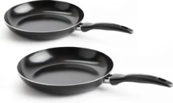 VitaVerde Expert Koekenpannenset Ø 24cm + Ø 28cm - Zwart - Inductie - PFAS-vrij