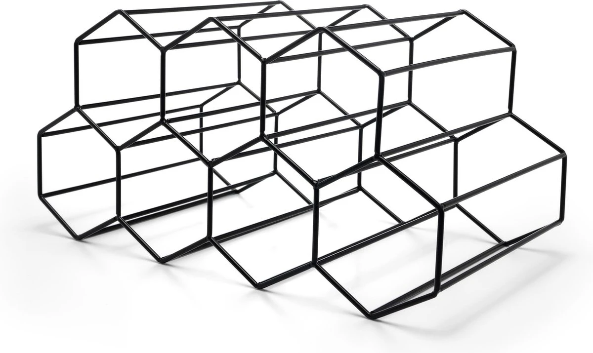 Leopold Vienna - Wijnrek Zwart 2 Leopold Vienna - Wijnrek Zwart - Afbeelding 2