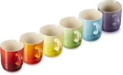 Le Creuset Set Van 6 Koffiebekers 200 Ml Regenboog Kleuren -Kookgerei Koning Verkoop 1200x735