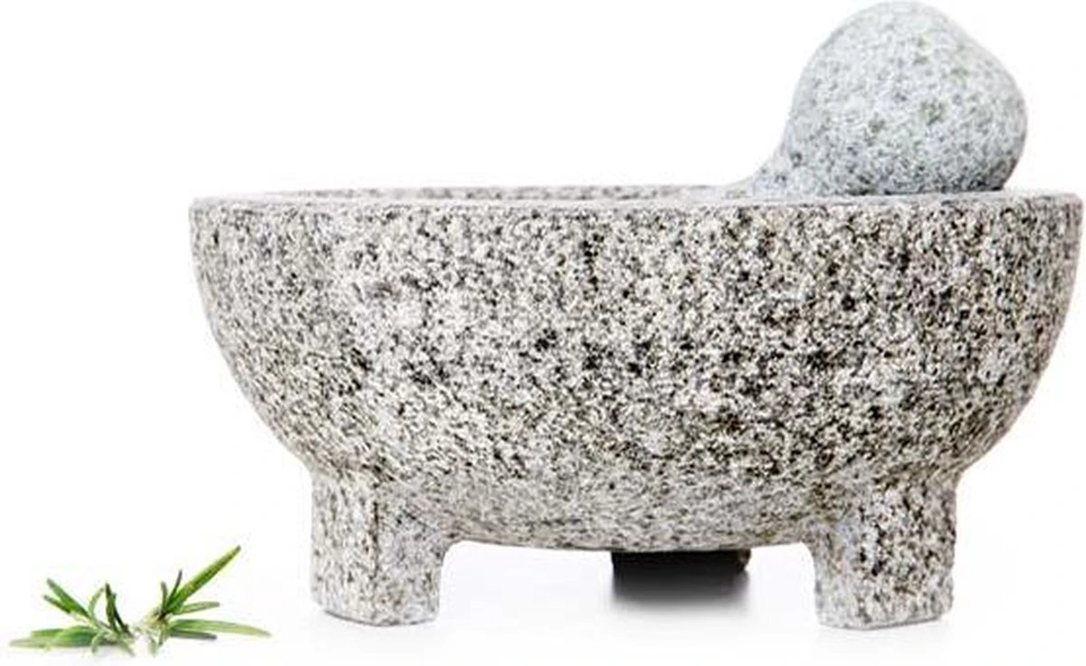 Cosy&Trendy Vijzel Met Stamper - Graniet - Ø 20 Cm 1 Cosy&Trendy Vijzel Met Stamper - Graniet - Ø 20 Cm