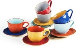 Vivi Oggi - Koffiekopjes Set Van 6 - Ø 9cm - Cappuccino - Kop En Schotel - 150 Ml - Italië 18 Vivi Oggi - Koffiekopjes Set Van 6 - Ø 9cm - Cappuccino - Kop En Schotel - 150 Ml - Italië -Kookgerei Koning Verkoop 1200x746 2