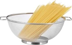 Relaxdays Vergiet Rvs - Zeef 26 Cm - Fijnmazige Keuken-vergiet - Keukengerei -Kookgerei Koning Verkoop 1200x747 5