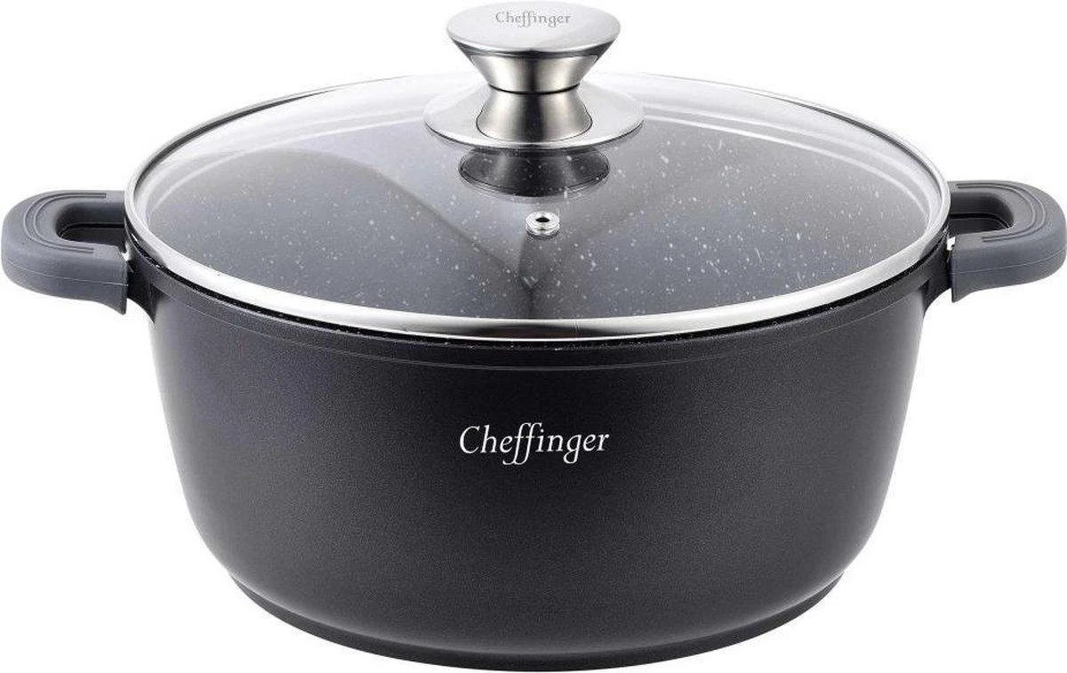 Cheffinger Cooking | Braadpan Met Deksel | 20cm | Alle Warmtebronnen |DC20 4 Cheffinger Cooking | Braadpan Met Deksel | 20cm | Alle Warmtebronnen |DC20 - Afbeelding 4