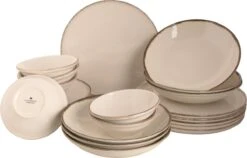 Maastricht Porselein Serviesset Akoya Porselein 6-persoons 24-delig Offwhite