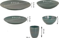 Mammoet Serviesset Spirit Stoneware 6-persoons 30-delig Groen -Kookgerei Koning Verkoop 1200x766 2