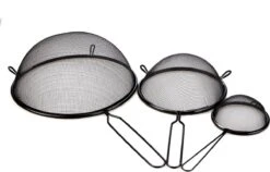 Merkloos Keuken Vergiet/zeefset Van 3x Stuks Edelstaal 16/18/21 Cm - Keuken/koken Benodigdheden - Zeven/vergieten