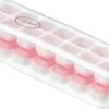 Merkloos JGR - Ijsblokjes Maker Met Deksel, BPA Vrij En Met Silicone Bodem Om De Ijsblokjes Zonder Enige Moeite Uit De Ijsblokjesvorm Te Krijgen - Roze
