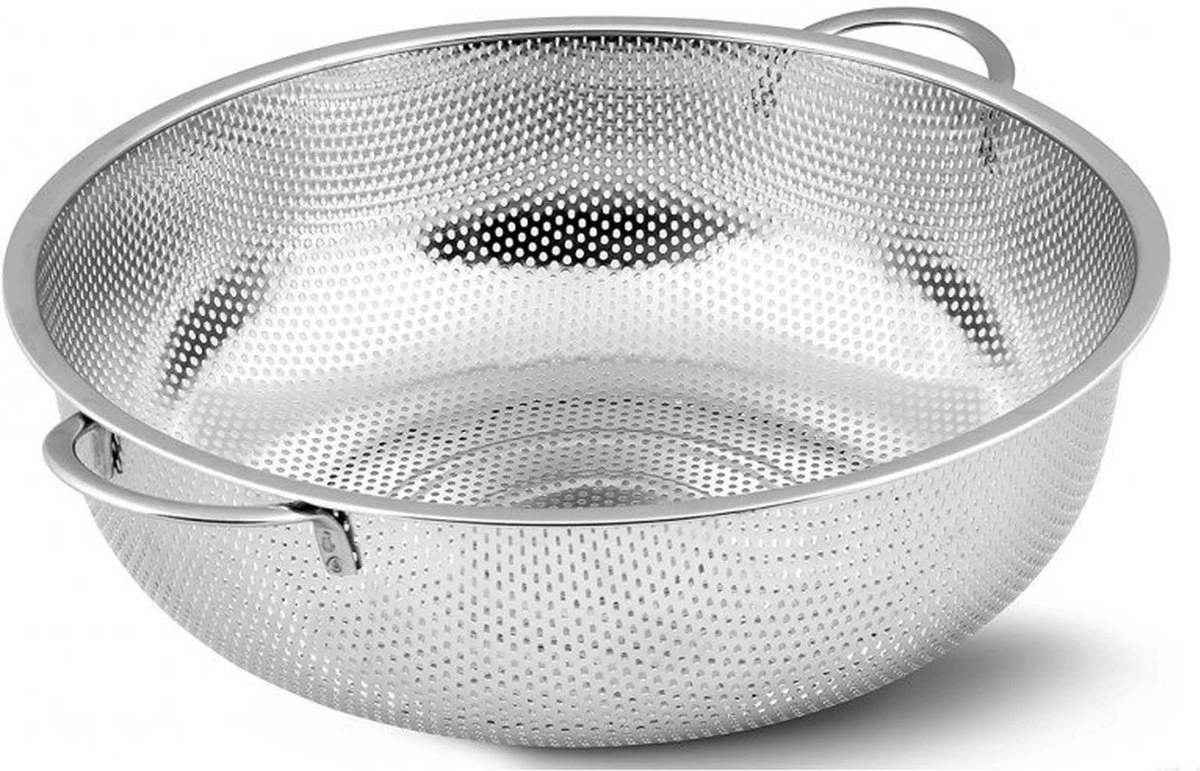 Merkloos RVS Keuken Vergiet/zeef 31,5 Cm - Keuken/koken Benodigdheden - Pasta/aardappels/groente Afgieten - Zeven/vergieten 1 Merkloos RVS Keuken Vergiet/zeef 31,5 Cm - Keuken/koken Benodigdheden - Pasta/aardappels/groente Afgieten - Zeven/vergieten