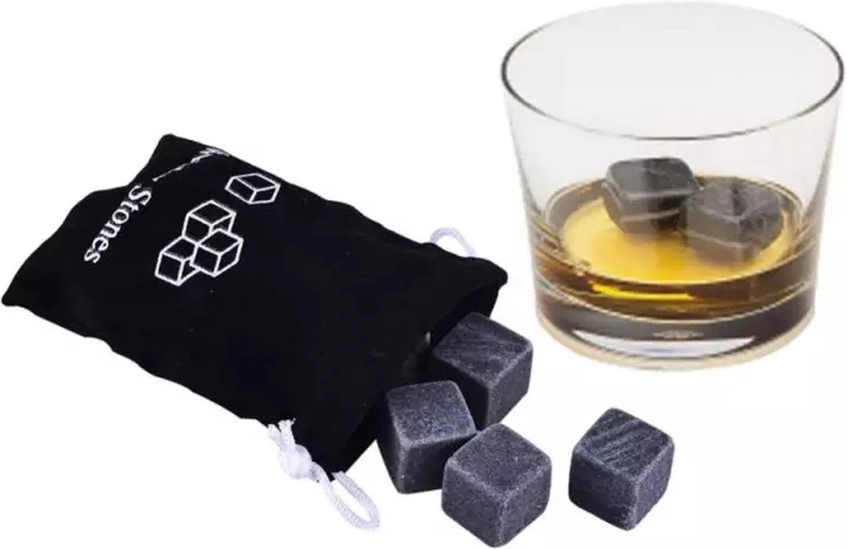 9 Stuks Whisky Stenen Inclusief Opberghoes - Herbruikbare Ijsblokjes - Natuursteen - Koelsteen- Whiskey Stones - Ice Cubes - Cool Stones 6 9 Stuks Whisky Stenen Inclusief Opberghoes - Herbruikbare Ijsblokjes - Natuursteen - Koelsteen- Whiskey Stones - Ice Cubes - Cool Stones - Afbeelding 6