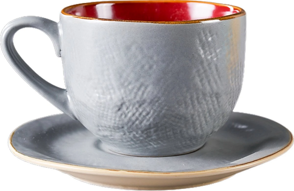 Vivi Oggi - Koffiekopjes Set Van 6 - Ø 9cm - Cappuccino - Kop En Schotel - 150 Ml - Italië 11 Vivi Oggi - Koffiekopjes Set Van 6 - Ø 9cm - Cappuccino - Kop En Schotel - 150 Ml - Italië - Afbeelding 11