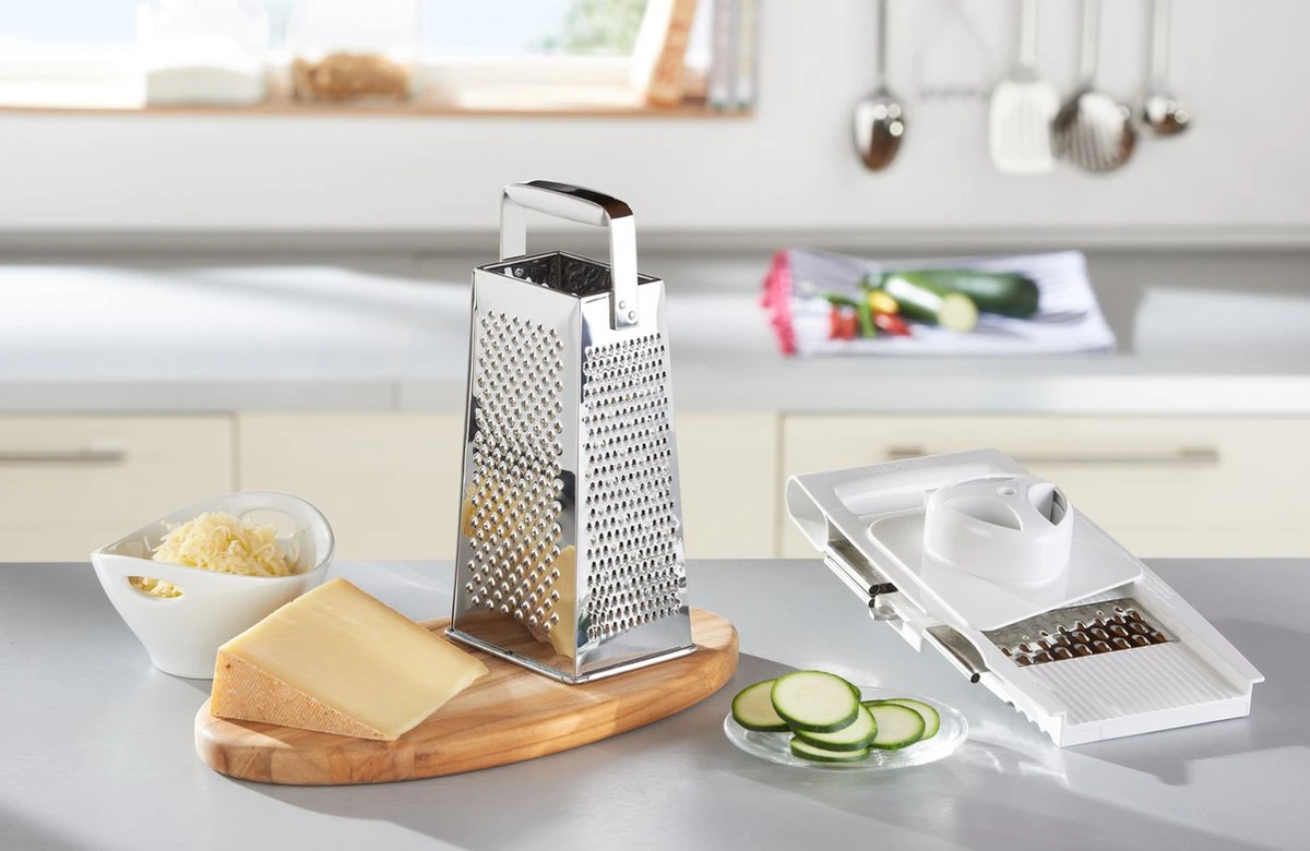 Leifheit ComfortLine Multifunctionele Rasp - 4+1 - Wit 4 Leifheit ComfortLine Multifunctionele Rasp - 4+1 - Wit - Afbeelding 4