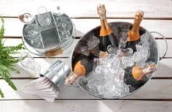 BarUp Wijnkoeler Met Handvaten - IJsemmer - Bierkoeler - Champagnekoeler - Champagne Emmer - Metaal - 40x33x(H)22cm -Kookgerei Koning Verkoop 1200x783 19