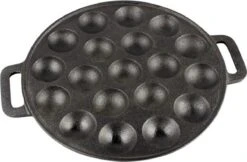 YUGN BLACK Poffertjespan Poffertjesmaker 6 Delige Set - 19 Poffertjes Incl Doseerfles Kwast Poffertjesvork Siliconen Ovenwanten - Platte Onderkant Poffertjespan Inductie Poffertjespan Elektrisch - Cadeau Tip -Kookgerei Koning Verkoop 1200x785 10
