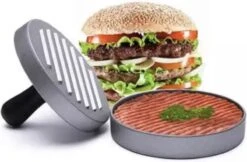 Merkloos Hamburgerpers BBQ Accessoires - Hamburger Pers Maker - Burger Press - Hamburgermaker - Burgerpers - Inclusief 50 Hamburger Wax Papiertjes -Kookgerei Koning Verkoop 1200x788 7