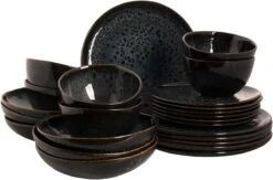 Palmer Serviesset Eccentric Stoneware 6-persoons 24-delig Blauw -Kookgerei Koning Verkoop 1200x792 2
