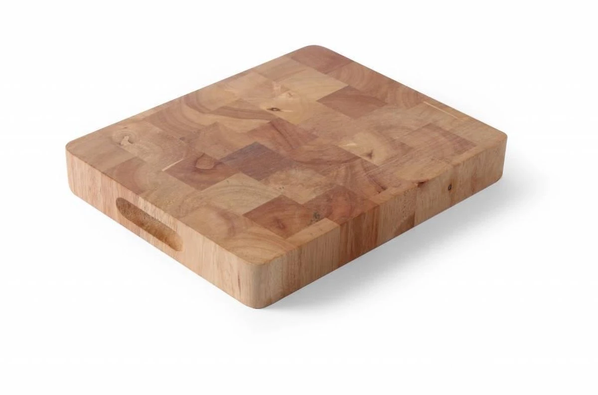 Hendi Snijplank Hout - Rubberwood - 32,5x26,5x(H)4,5cm 2 Hendi Snijplank Hout - Rubberwood - 32,5x26,5x(H)4,5cm - Afbeelding 2