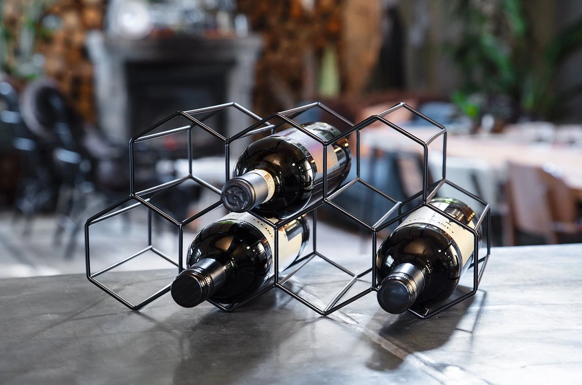 Leopold Vienna - Wijnrek Zwart 3 Leopold Vienna - Wijnrek Zwart - Afbeelding 3