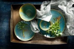 Palmer Bord Lotus 27.5 Cm Zwart Turquoise Stoneware 2 Stuk(s) -Kookgerei Koning Verkoop 1200x800 159