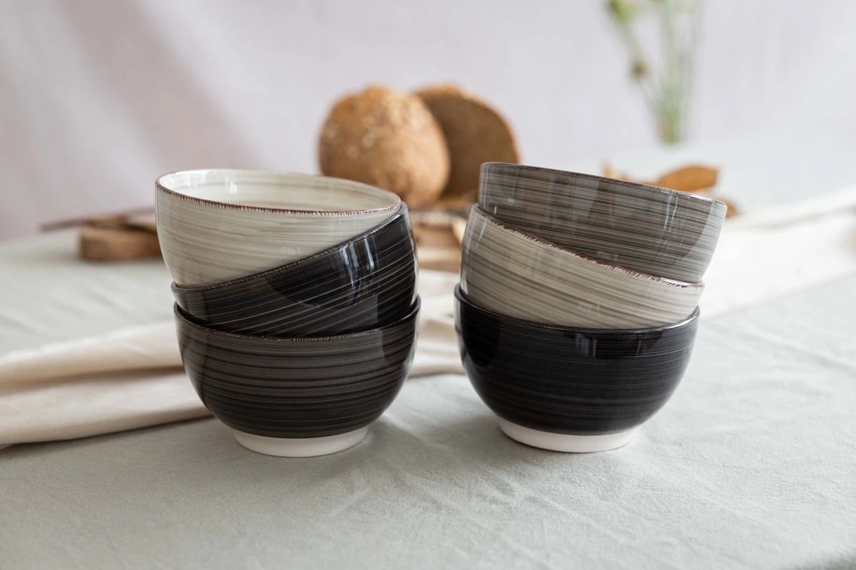 Studio Tavola Kleine Kommen Vintage Loft ø 12 Cm - 6 Stuks 3 Studio Tavola Kleine Kommen Vintage Loft ø 12 Cm - 6 Stuks - Afbeelding 3