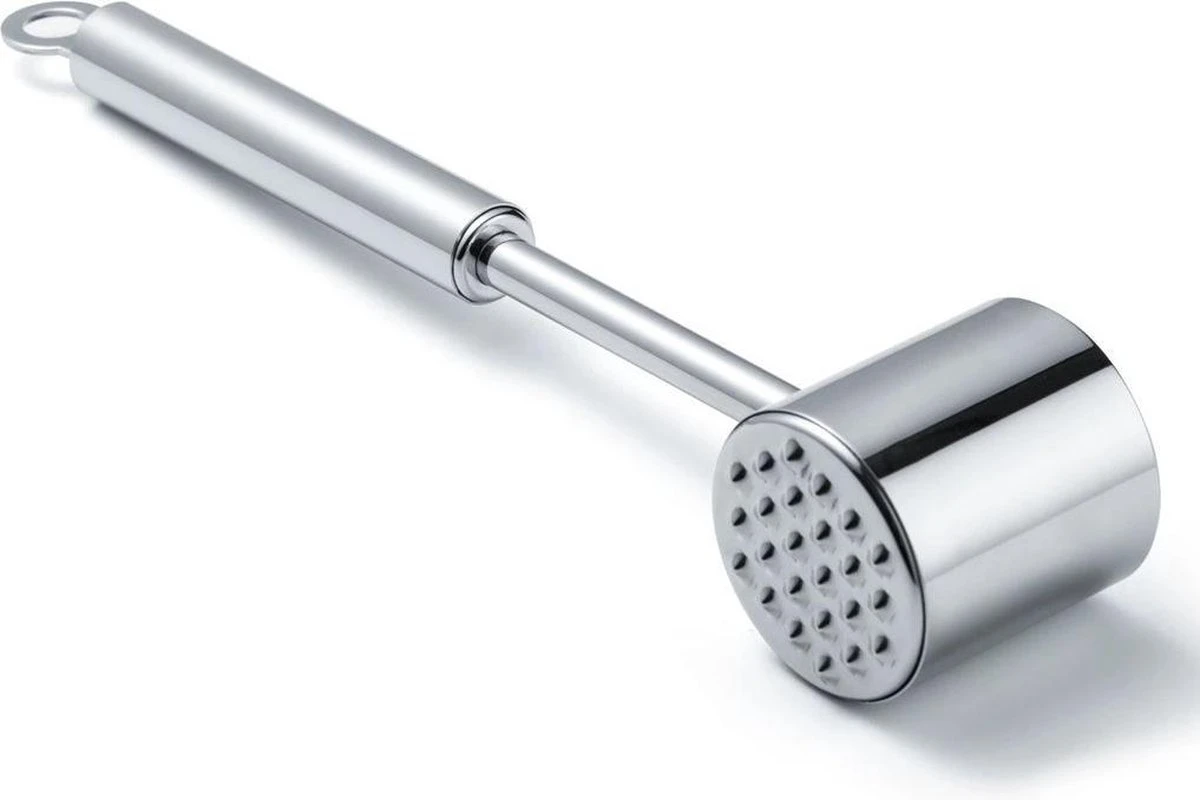 Vleeshamer - Vleesvermalser - Vleesklopper - RVS - Zilver 1 Vleeshamer - Vleesvermalser - Vleesklopper - RVS - Zilver