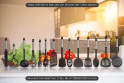 Kookgerei Set - Zwart - 42-delig - Keukengerei -Kookgerei Koning Verkoop 1200x800 292