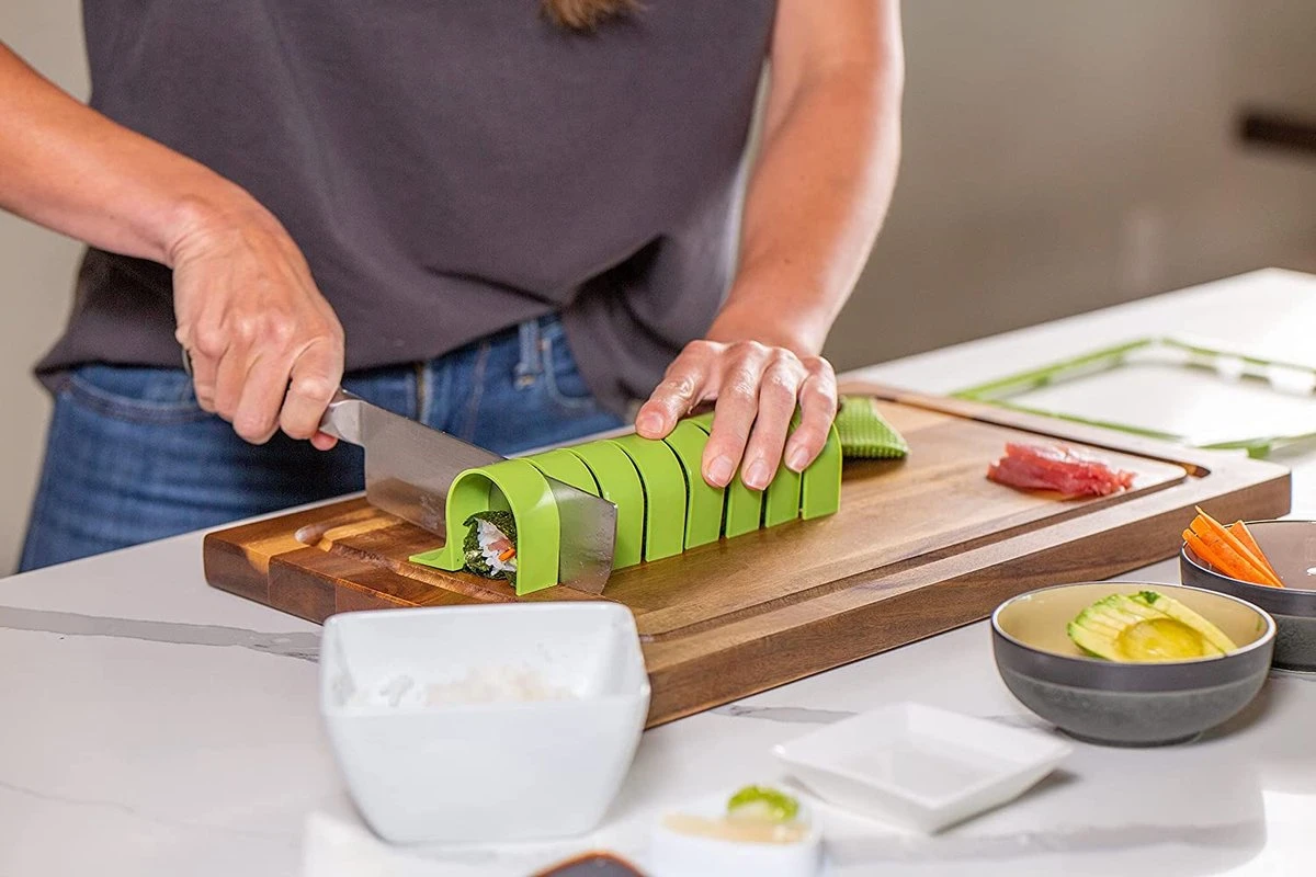 YUGN Sushi Set Sushi Kit Sushi Maker - 7 Delig Met Sushi Mat - Sushi Maken Met Heerlijke Sushi Recepten - Cadeau Tip 5 YUGN Sushi Set Sushi Kit Sushi Maker - 7 Delig Met Sushi Mat - Sushi Maken Met Heerlijke Sushi Recepten - Cadeau Tip - Afbeelding 5