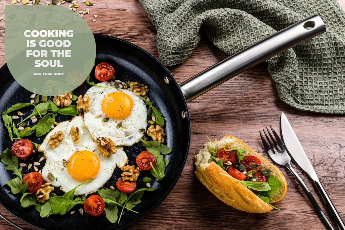 ISENVI Murray Keramische Koekenpan 24 CM - RVS Greep 3 ISENVI Murray Keramische Koekenpan 24 CM - RVS Greep - Afbeelding 3