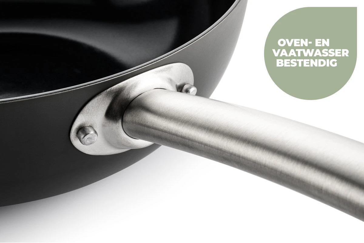 ISENVI Murray Keramische Koekenpan 24 CM - RVS Greep 7 ISENVI Murray Keramische Koekenpan 24 CM - RVS Greep - Afbeelding 7