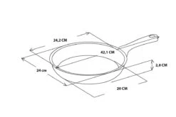 GreenPan Essentials Pannenkoekenpan 24cm - Zwart - Inductie - PFAS-vrij -Kookgerei Koning Verkoop 1200x800 567