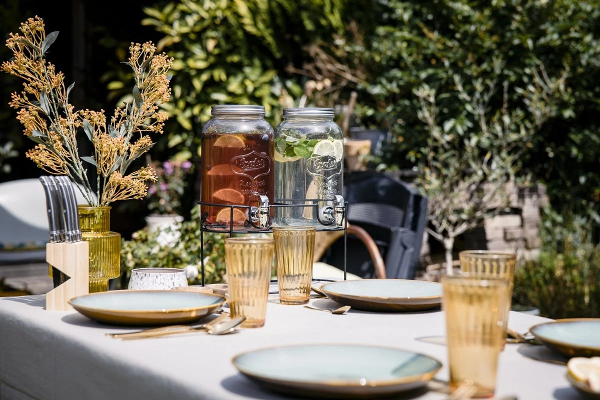 Sareva Drankdispenser - Met Houder - 2 X 3 Liter 2 Sareva Drankdispenser - Met Houder - 2 X 3 Liter - Afbeelding 2