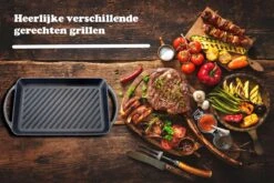Kicinn Grillplaat - Gietijzer - Geëmailleerd - Incl. Accessoires - Ø 33 X 21.8 Cm (LxB) -Kookgerei Koning Verkoop 1200x801 36