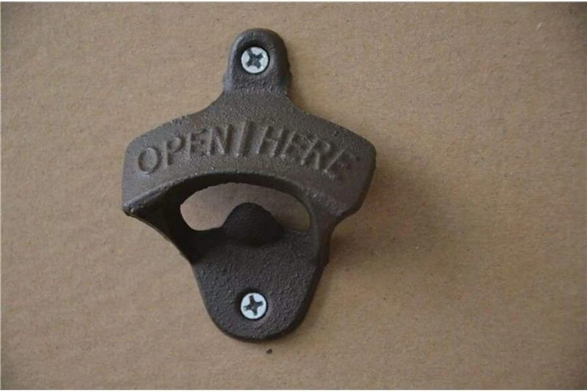Merkloos Flesopener - Bieropener - Bbq Accesoires - Gietijzer 7 Merkloos Flesopener - Bieropener - Bbq Accesoires - Gietijzer - Afbeelding 7