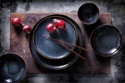 Palmer Serviesset Eccentric Stoneware 6-persoons 24-delig Blauw -Kookgerei Koning Verkoop 1200x802 4