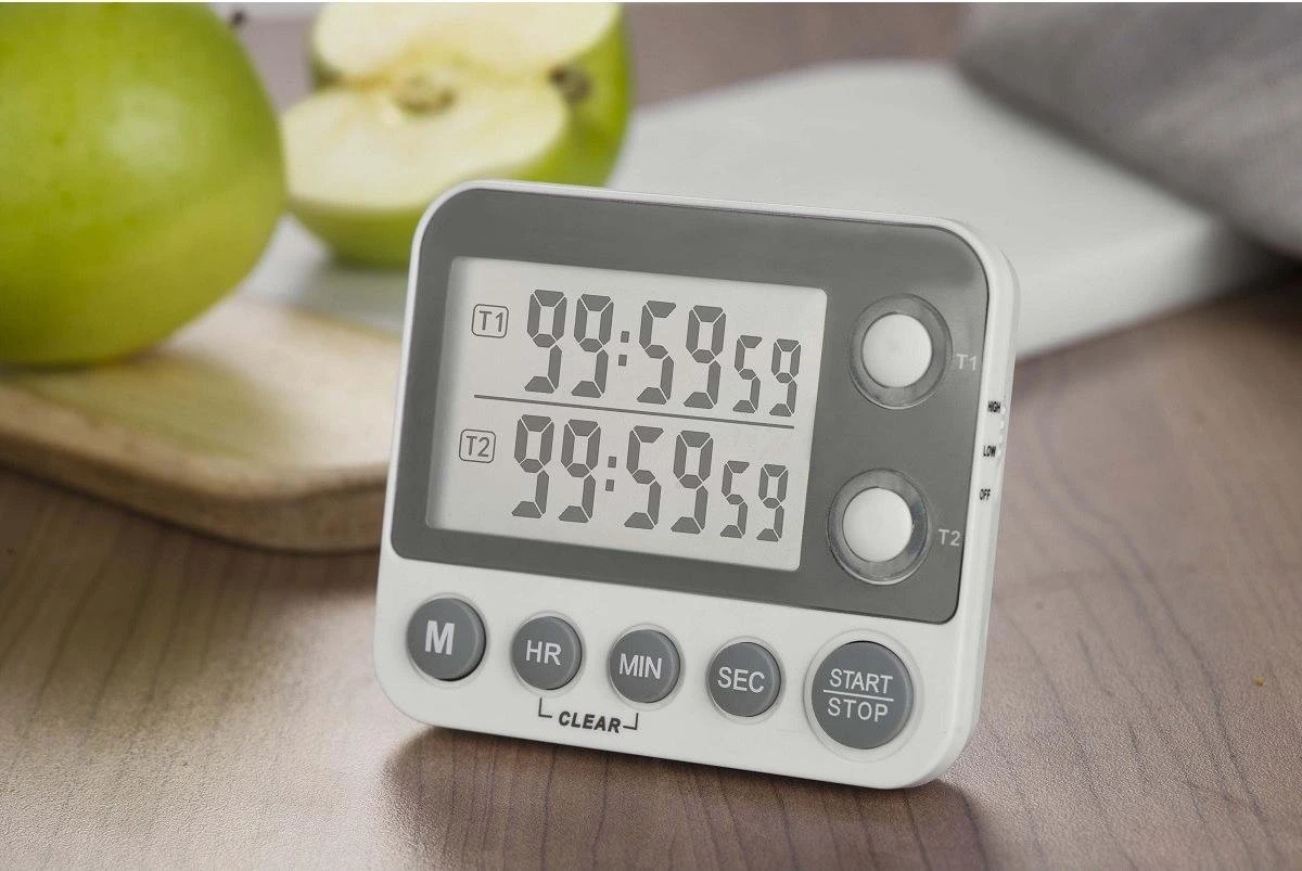 Digitale Keukentimer / Kookwekker - Dual 2 Tijden - Magnetisch - BrandNewCake (incl. Batterijen) 2 Digitale Keukentimer / Kookwekker - Dual 2 Tijden - Magnetisch - BrandNewCake (incl. Batterijen) - Afbeelding 2