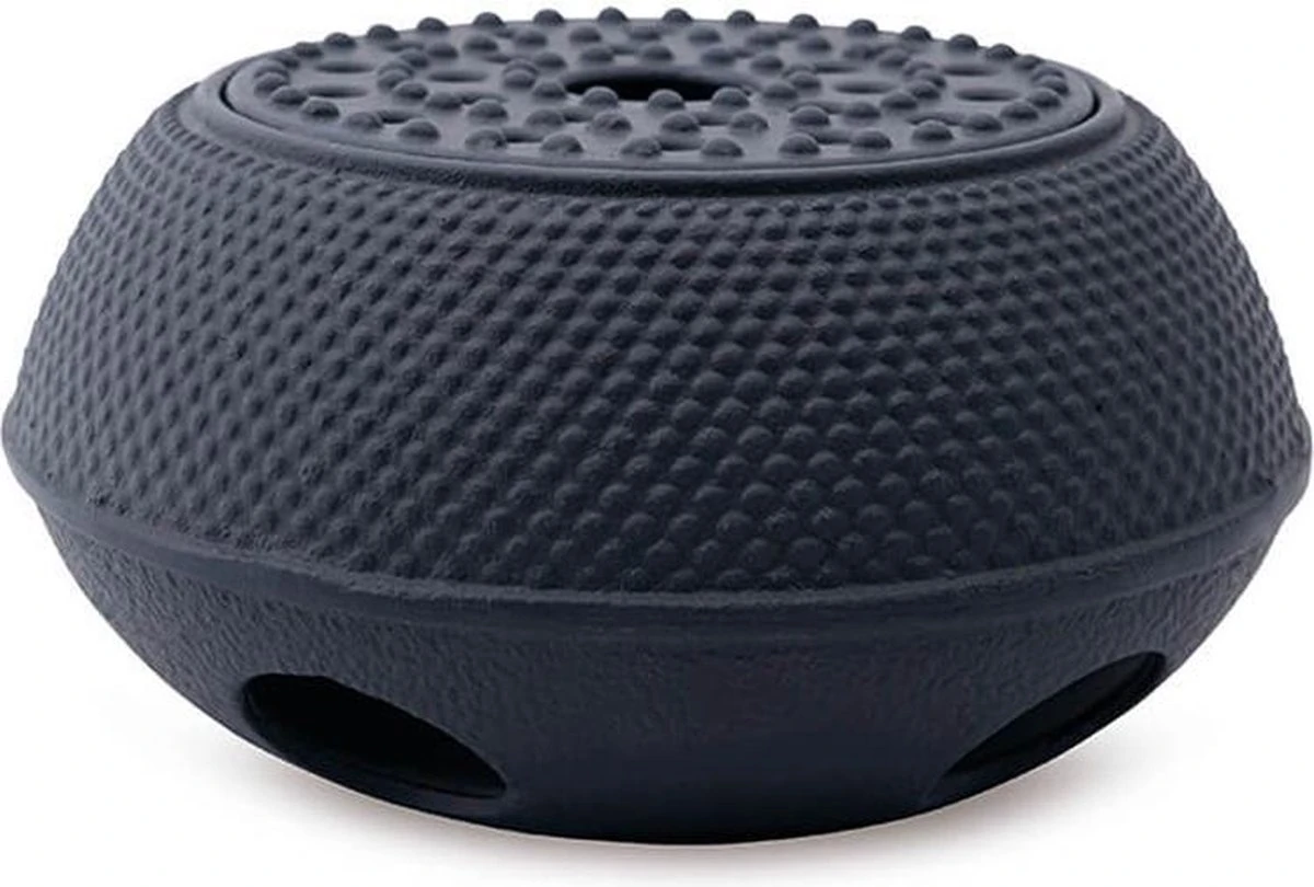 Thee Warmhouder - Theepot Verwarmer - Gietijzer "Owakudani"- Zwart 1 Thee Warmhouder - Theepot Verwarmer - Gietijzer "Owakudani"- Zwart