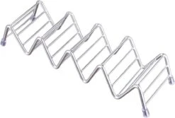 Krumble Taco Houder - Taco En Tortilla Houder Voor 4 Stuks - Serveerschalen - Koken & Tafelen - Kookgerei - Snack- & Tappasschalen - Metaal - Zilver -Kookgerei Koning Verkoop 1200x811 3