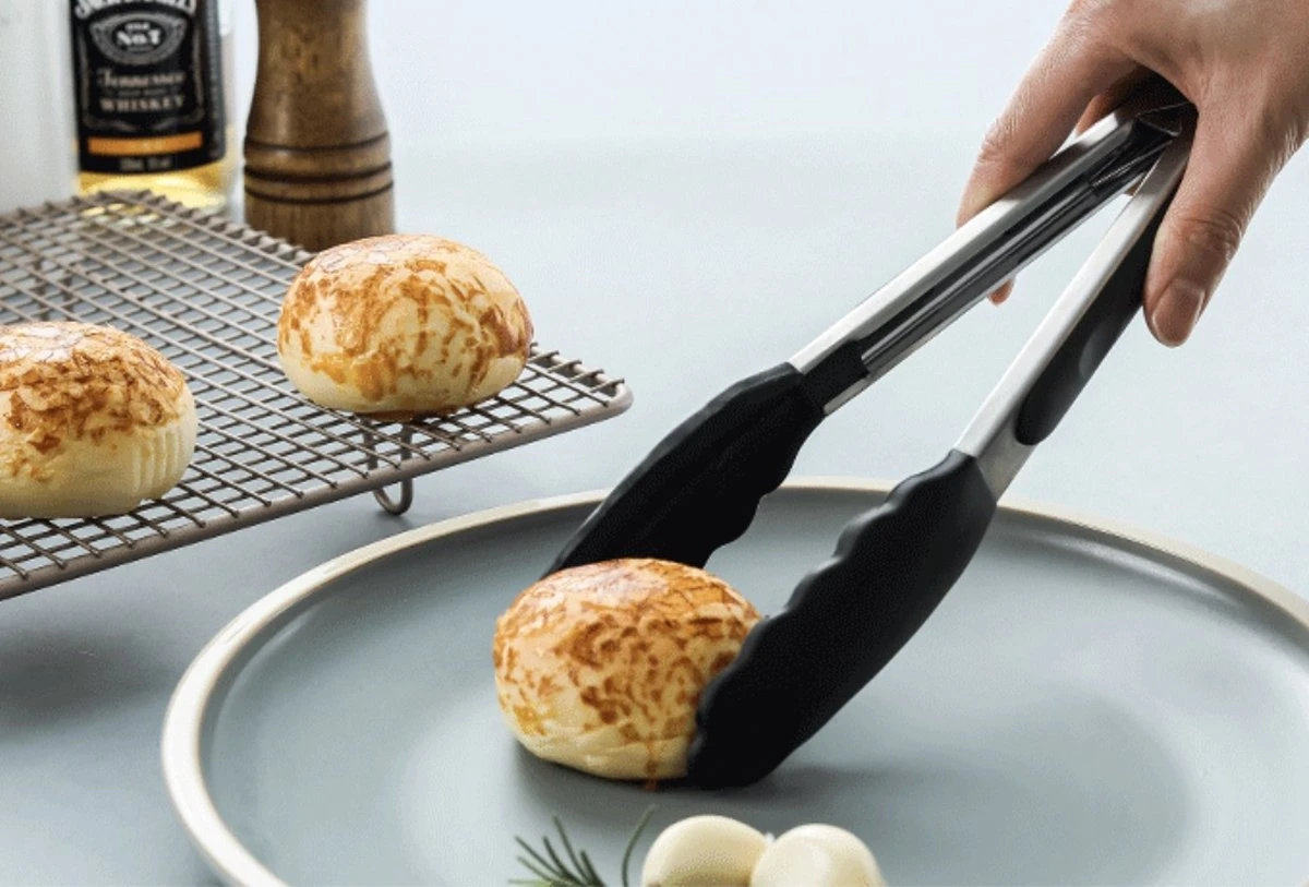 Alheco 3 Siliconen Serveertangen - BBQ Tang - Vleestang - Keukentang - Zilver/zwart 4 Alheco 3 Siliconen Serveertangen - BBQ Tang - Vleestang - Keukentang - Zilver/zwart - Afbeelding 4