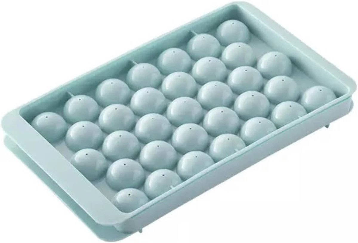 Merkloos Ronde Ijsblokjesvorm Met Deksel Mintgroen- 33 Ronde Ijsblokjes Vorm- Ijsvormpjes Maker- Bioplastic- Stofvrij- Ice Cube- Herbruikbaar- Keukengadgets 3 Merkloos Ronde Ijsblokjesvorm Met Deksel Mintgroen- 33 Ronde Ijsblokjes Vorm- Ijsvormpjes Maker- Bioplastic- Stofvrij- Ice Cube- Herbruikbaar- Keukengadgets - Afbeelding 3