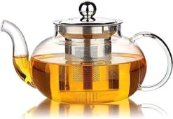 Glazen Theepot Met Filter (RVS) - 1.2 Liter - Thee Infuser – Borosilicaat – Anti-druppel Tuit -Kookgerei Koning Verkoop 1200x824 2