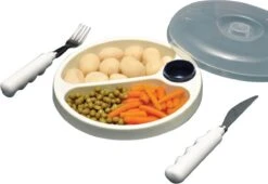 Able2 Ergovita Warmhoudbord - Ø 22 Cm - Blauw -Kookgerei Koning Verkoop 1200x826 6