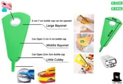 Bob Online ™ - 1 Stuk - 4-in-1 – Groen - Multifunctionele - Dekselopener – Potopener – Flesopener – Pottenopener – Reuma Hulpmiddel – Blikopener – Voor Deksels, Potten En Schroefdoppen – Keuken Hulpmiddelen -Kookgerei Koning Verkoop 1200x826 8
