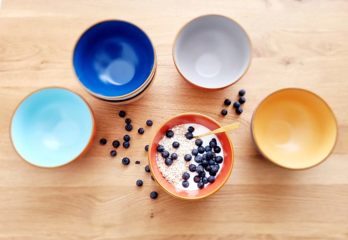 Vivi Oggi - Kom - Ontbijtkom - Kommen Set Van 6 - Ø 14cm - Kleurrijk - Italië 3 Vivi Oggi - Kom - Ontbijtkom - Kommen Set Van 6 - Ø 14cm - Kleurrijk - Italië - Afbeelding 3